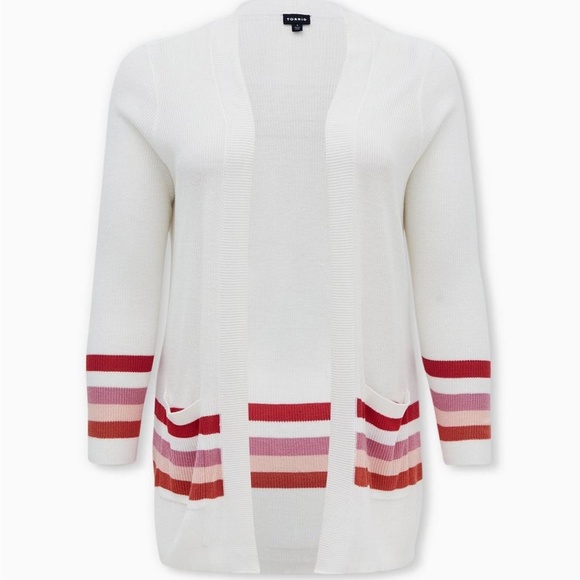 Torrid White Cardigan - Plus Size 00 - Picture 2 of 10